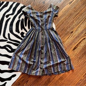 Vintage 1950s Plaid Day Dress by Betty Bardlay